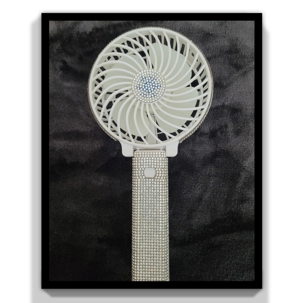 Mudder Crystal Bling Rhinestone Mini handheld fan